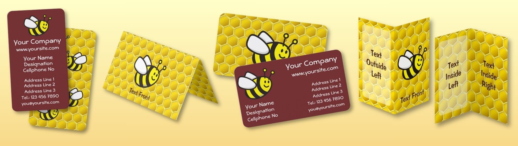 Honey Bee Cartoon Business Cards