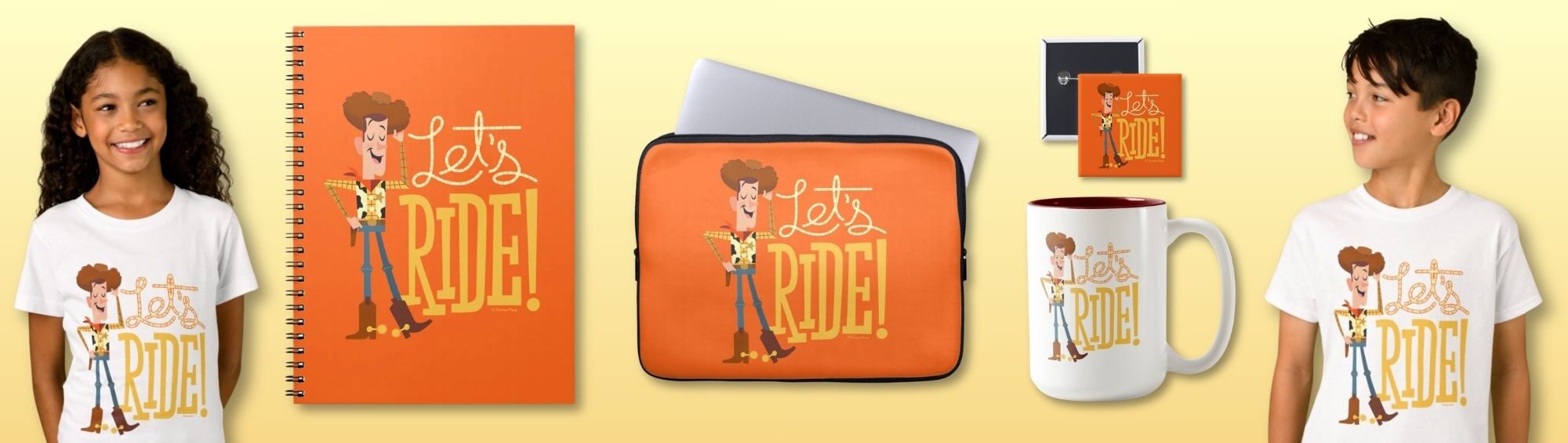 Woody Illustration "Let's Ride"