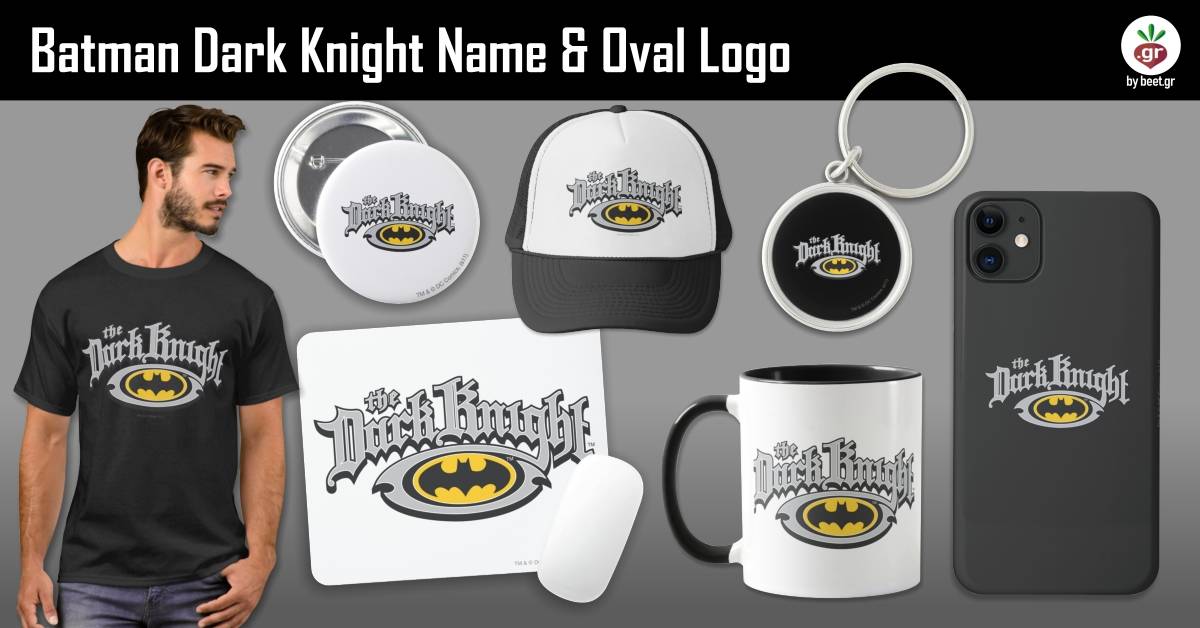 Batman Dark Knight | Name and Oval Logo