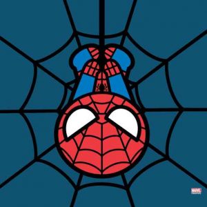 Kawaii Spiderman Hanging Upside Down