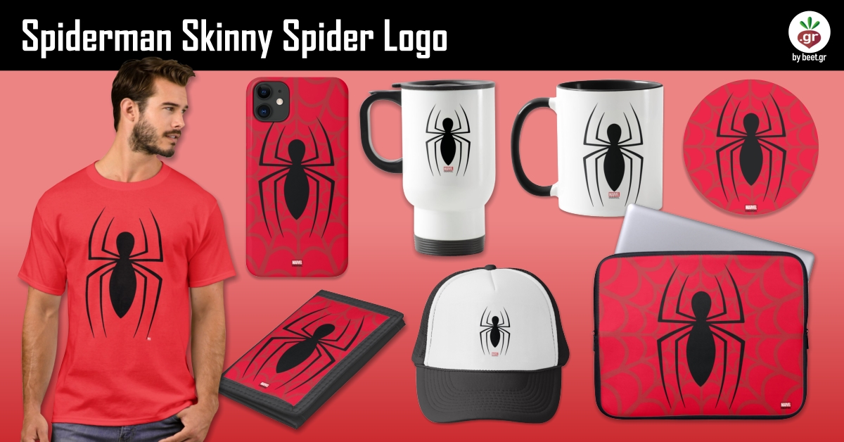 Spiderman Skinny Spider Logo