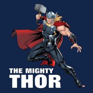 Thor Leaping With Mjolnir