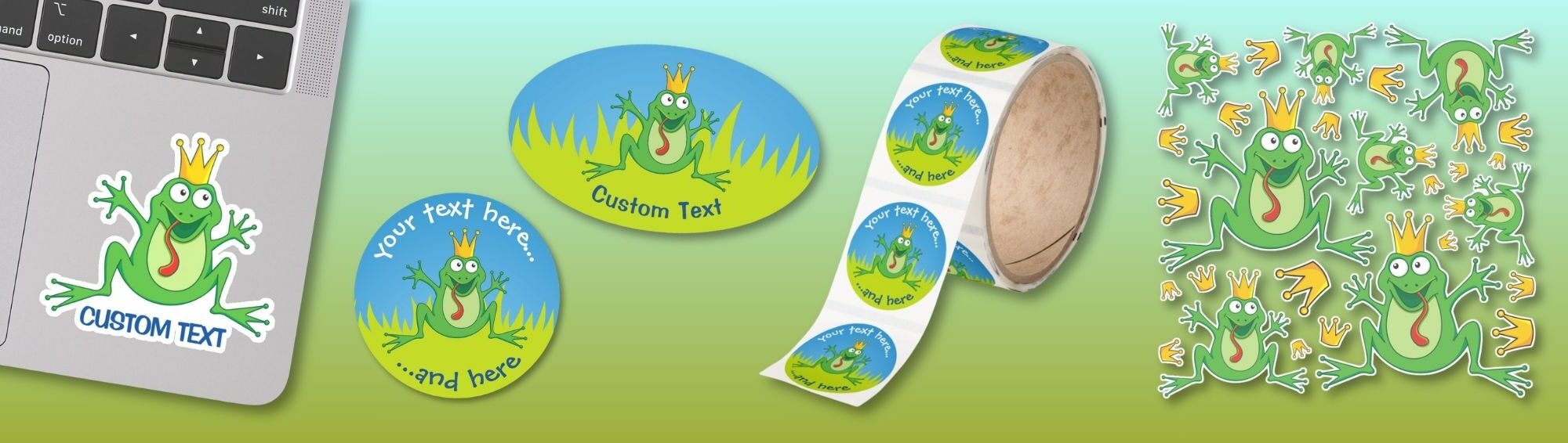 Prince Frog Stickers and Labels