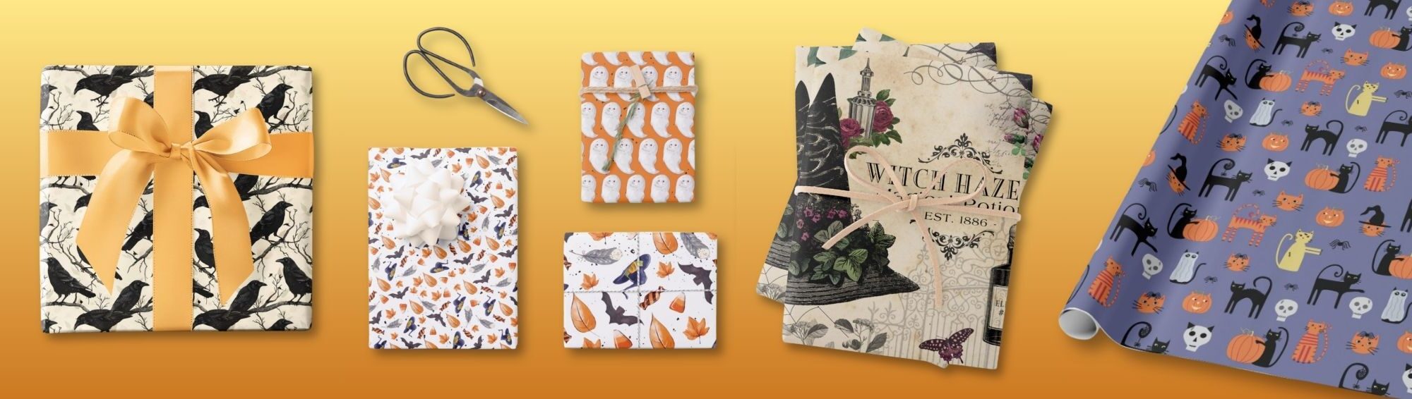 Halloween Gift Wrapping Paper
