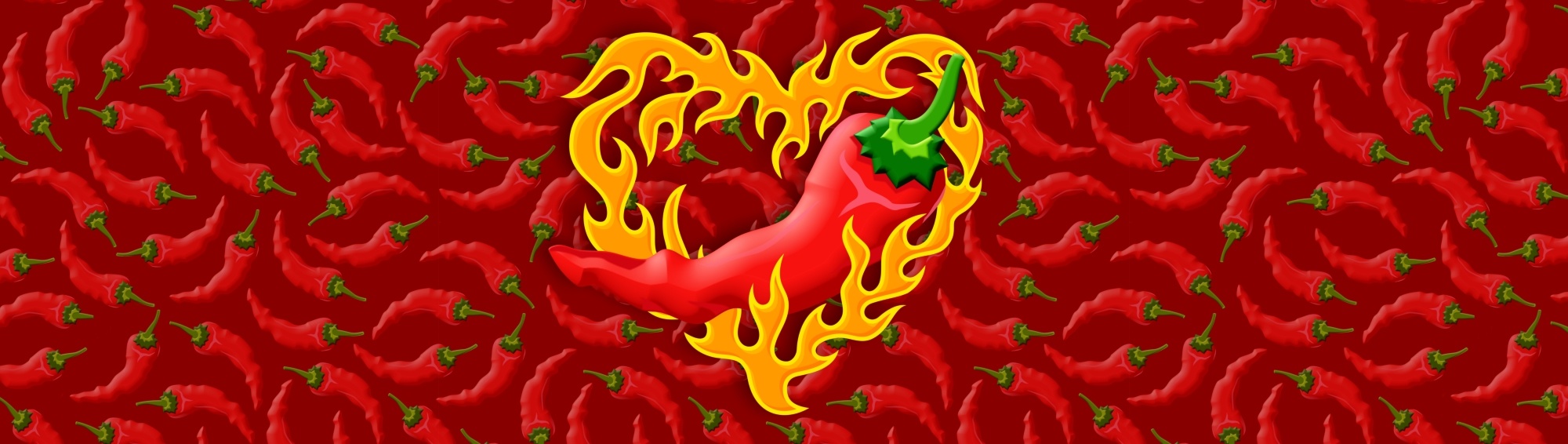 Pepper with Flame Heart