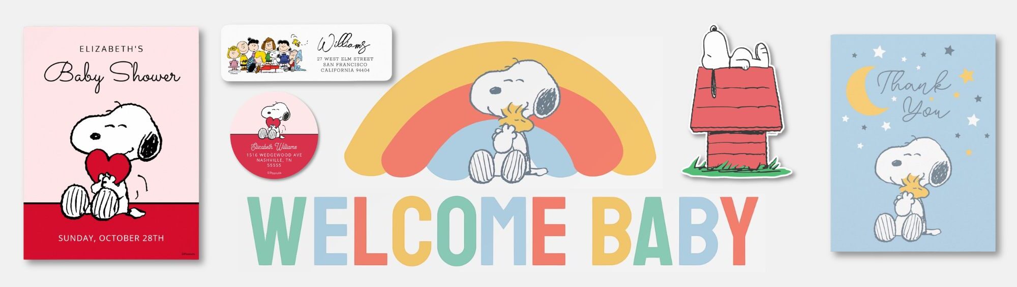 Peanuts Baby Shower Collections